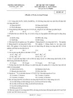 ĐỀ THI THỬ TỐT NGHIỆP MÔN: HÓA HỌC 12 – MÃ ĐỀ: 327 potx
