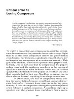 The Craft of Scientific Presentations - M Alley (Springer 2003) Episode 11 pps