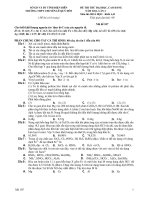 ĐỀ THI THỬ ĐẠI HỌC, CAO ĐẲNG NĂM 2011 LẦN 2 Môn thi: HOÁ HỌC - Mã đề 107 pps