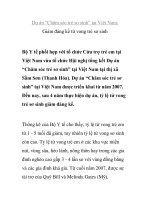 Dự án “Chăm sóc trẻ sơ sinh” tại Việt Nam: Giảm đáng kể tử vong trẻ sơ sinh doc