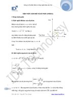 KIẾN THỨC CẦN NHỚ VỀ SỐ PHỨC (PHẦN 2) pdf