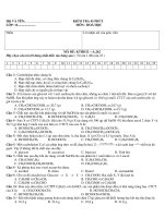 KIỂM TRA 45 PHÚT MÔN : HOÁ HỌC MÃ ĐỀ: KTHH12 – A1262 ppsx