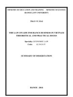the law on life insurance business in vietnam theoretical and practical issues
