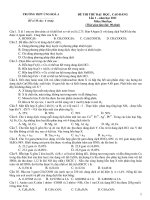 ĐỀ THI THỬ ĐẠI HỌC , CAO ĐẲNG Lần 1 – năm học 2011 Môn: Hoá học docx