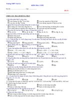 KIỂM TRA 1 TIẾT Đề số 1 docx