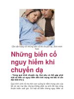 Những biến cố nguy hiểm khi chuyển dạ potx
