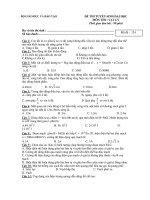 ĐỀ ÔN THI ĐH & CĐ NĂM 2010-2011 MÔN THI : VẬT LÝ - Mã đề : 124 potx