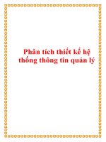 Phân tích thiết kế hệ thống thông tin quản lý pps