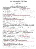 ĐỀ ÔN THI TỐT NGHIỆP NĂM HỌC 2010-2011 MÔN VẬT LÍ ĐỀ SỐ 6 pps