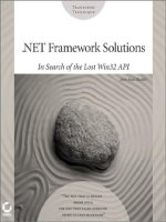 .NET Framework Solution In Search of the Lost Win32 API phần 1 pptx