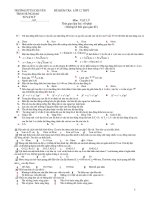 Đề thi thử tn-thpt năm 2011 môn vật lý ppt