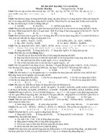 ĐỀ THI THỬ ĐẠI HỌC VÀ CAO ĐẲNG Môn thi : Hoá Học pdf