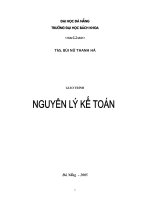 Nguyên lý kế toán (Ths Bùi Nữ Thanh Hà - ĐH Đà Nẵng) - 1 ppt