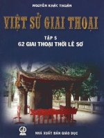 Việt sử giai thoại tập 5 part 1 potx