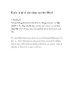 Rock là gì và các nhạc cụ chơi Rock pdf