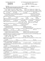 KỲ THI KHẢO SÁT CHẤT LƯỢNG HỌC KỲ I NĂM HỌC 2010 - 2011 Môn Thi: Hóa - Mã đề thi: 321 ppt