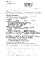 ĐỀ THI TRẮC NGHIỆM MÔN: Hoá học 12 - Mã đề thi 758 pptx