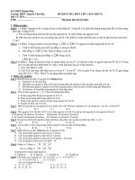 ĐỀ KIỂM TRA MỘT TIẾT ( BAN KHTN) pptx