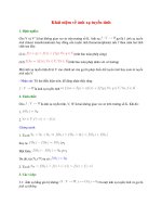 Khái niệm về ánh xạ tuyến tính doc