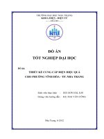 Thiết kế cung cấp điện hiệu quả cho phường vĩnh hòa