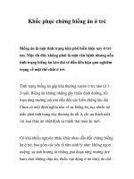 Khắc phục chứng biếng ăn ở trẻ ppt