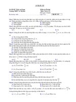 Kiểm tra Ôn tập Môn: Vật Lý 12 - Mã đề 153 pdf