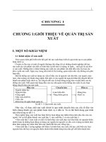 SẢN XUẤT HIỆN ĐẠI VÀ QUẢN TRỊ SẢN XUẤT - 1 pptx