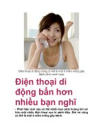 Điện thoại di động bẩn hơn nhiều bạn nghĩ potx