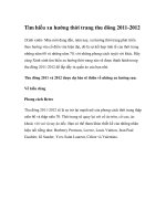 Tìm hiểu xu hướng thời trang thu đông 2011-2012 ppsx