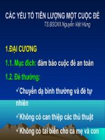 các yếu tố tiên lượng một cuộc đẻ