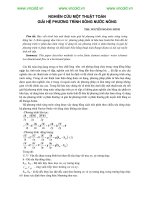 Nghiên cứu một thuật toán giải hệ phương trình sóng nước nông potx