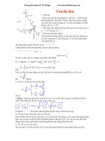 các dạng bài con lắc đơn