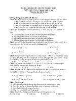 ĐỀ THAM KHẢO ÔN THI TỐT NGHIỆP THPT MÔN VẬT LÝ 12 doc