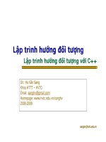 Lập trình hướng đối tượng_chương 1 ppsx