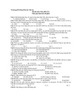 Đề thi môn: Hóa (Đề số 2) Trường phổ thông Dân tộc Nội trú docx