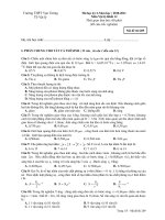 Thi học kỳ 2 Năm học : 2010-2011 Môn Vật lý - Mã đề 209 ppsx