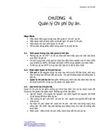 Giáo trình quản lý dự án - Chương 4 pptx