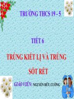 giáo án sinh học lớp 7 tham khảo trùng kiết lị (2)