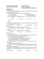 ĐỀ THI HỌC KÌ II Môn: Lý lớp 12 - Nội dung đề số : 004 pps