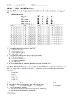 Đề thi mẫu đặc tả hình thức