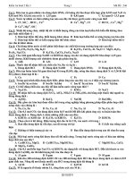 Kiểm tra hóa 12 lần 3 Mã Đề : 246 potx