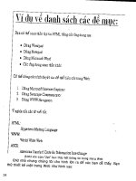 Tự học thiết kế trang Web bằng HTML part 4 pps