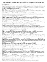 CÂU HỎI TRẮC NGHIỆM PHẦN HIỆN TƯỢNG QUANG ĐIỆN NGOÀI LTĐH 2011 potx