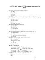 BÀI TẬP TRẮC NGHIỆM LUYỆN THI ĐẠI HỌC MÔN HÓA ĐỀ 10 doc