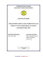 Hoạch định chiến lược 1 docx