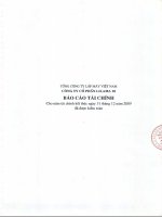 tổng công ty xây lắp việt nam công ty cổ phần lilama 18 báo cáo tài chính cho năm tài chính kết thúc ngày 31 tháng 12 năm 2009 đã được kiểm toán
