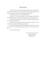 TỐI ưu hóa QUY TRÌNH xử lý nước NGẦM DÙNG CHO NHÀ máy sản XUẤT đá cây tại PHƯỜNG VĨNH LƯƠNG