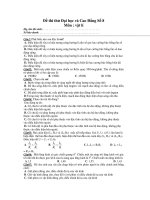 Đề thi thử Đại học và Cao Đẳng Số 8 docx