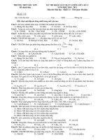 KỲ THI KHẢO SÁT CHẤT LƯỢNG GIỮA KỲ I - Mã đề: 110 docx