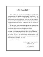 Nâng cao năng lực cạnh tranh cho bộ phận nhà hàng tại khách sạn bamboo green central